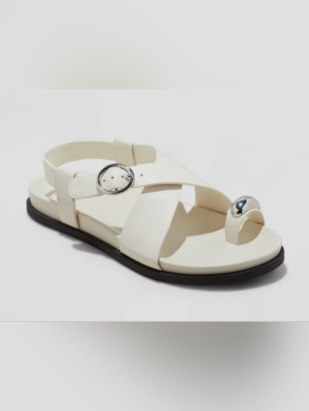 A New Day Women's Penelope Toe Ring Footbed Sandals Off-White Size  7,  8 & 11